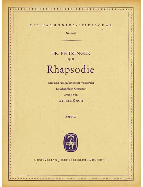 Rhapsodie über eine lustige Bayerische Volksweise
